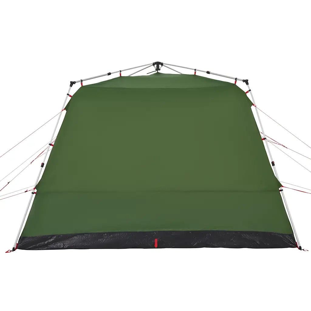 Tenda Familiare Cabina 7 Persone-Tenda da campeggio Verde a Rilascio Rapido