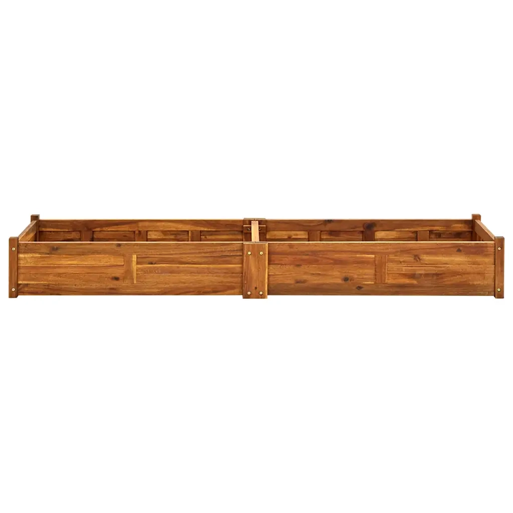 Letto Rialzato da Giardino in Legno di Acacia 200x50x25 cm 42568