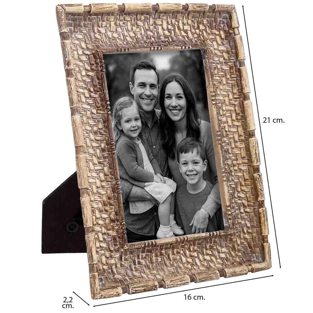 Portafoto 10X15 marrone 16x2,2x21h cm