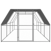 Pollaio per Esterni 3x8x2 m in Acciaio Zincato 3089326