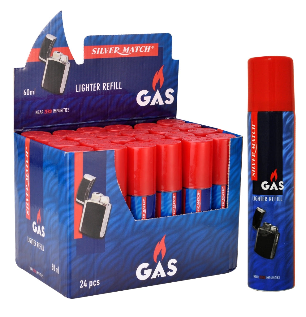 RICARICA GAS PER ACCENDINI 60 ml - Expo da banco - 24 pezzi