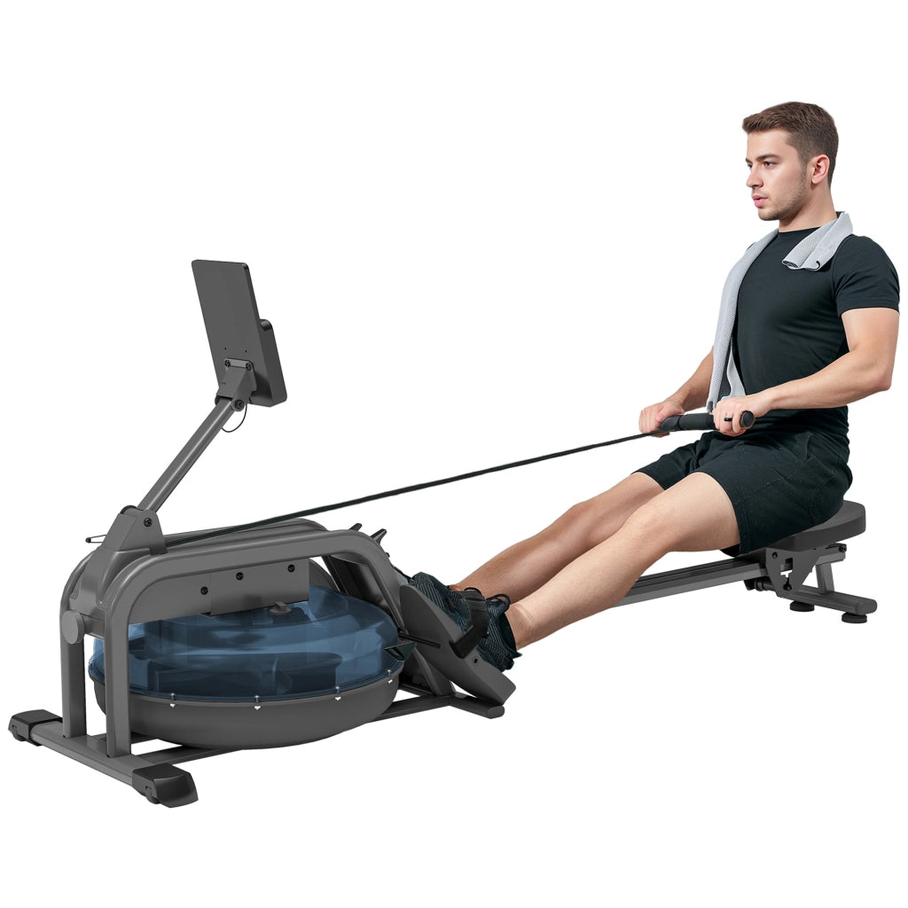 Vogatore ad acqua per fitness domestico ¨C zephmum ¨C nero 180x52x76 cm