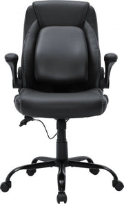 Sedia da giardino in pelle PU - Nero - Adattabile - Capacità di carico 136kg