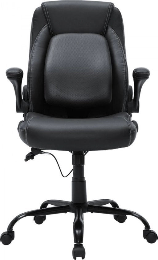 Sedia da giardino in pelle PU - Nero - Adattabile - Capacità di carico 136kg