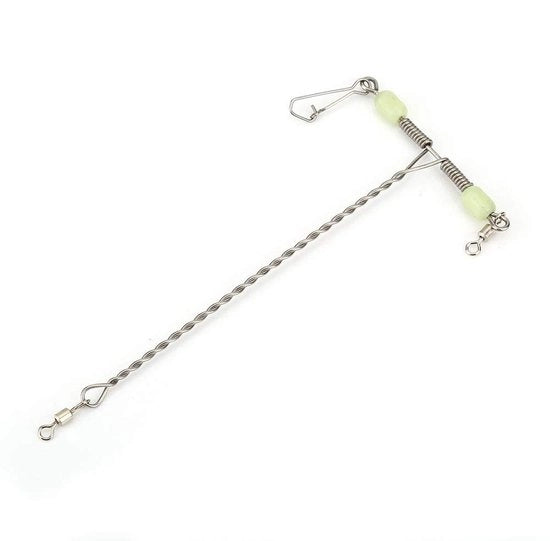 Swivels a forma di T per pesca - 10 pezzi - Ideali per una pesca efficiente - Crocchi luminosi - Alta qualità - Perfetti per sportfishing