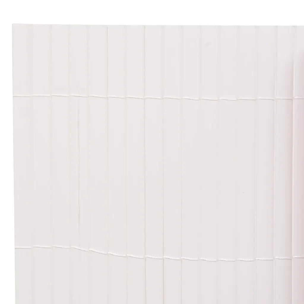 Recinzione da Giardino a Doppio Lato 110x400 cm Bianca 317156