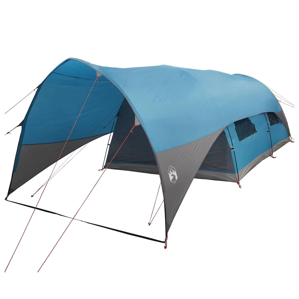 Tenda a tunnel con copertura impermeabile 10 persona Blu 42042239