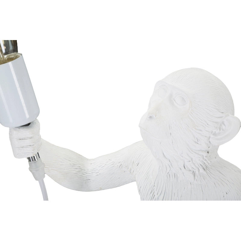 Lampadelle A Da Tavolo Monkey Bianco cm ø 26x34x55