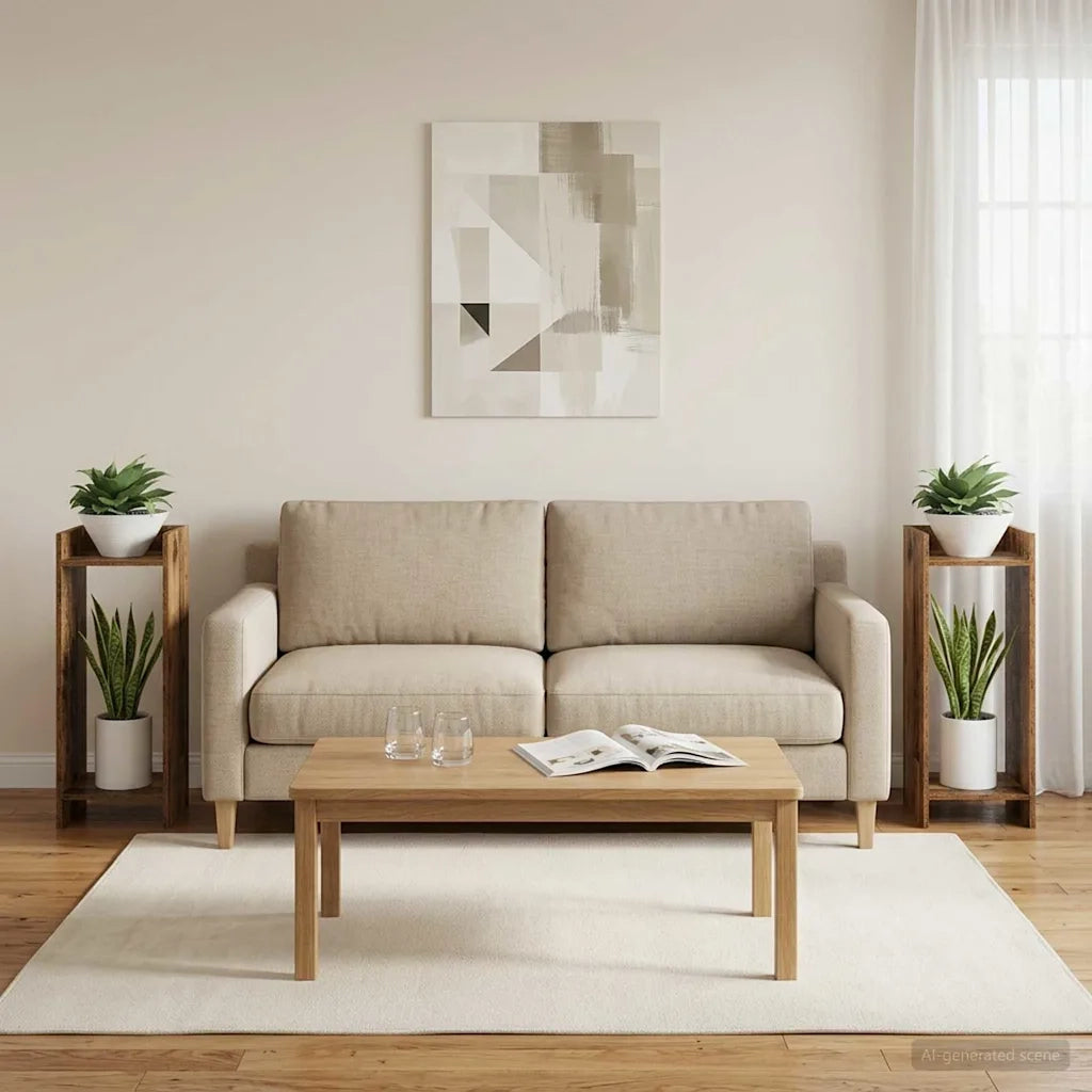 Supporto per piante 2 pcs Legno vecchio 30 x 30 x 80 cm