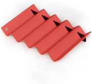 Piatto per sapone a zig-zag con disegno a motivi geometrici - Rosso Corallo