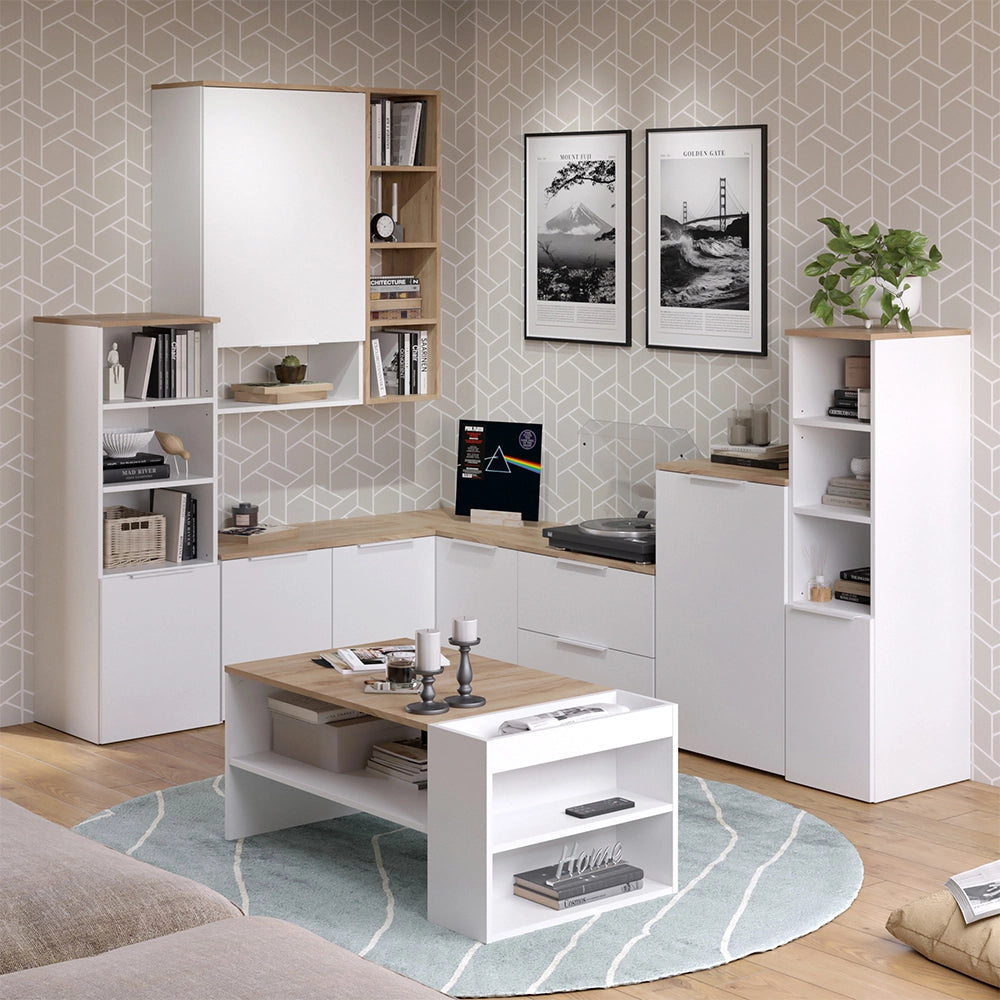 Vicco Armadio universale Bianco/Sonoma 40.2 x 120 cm con una porta