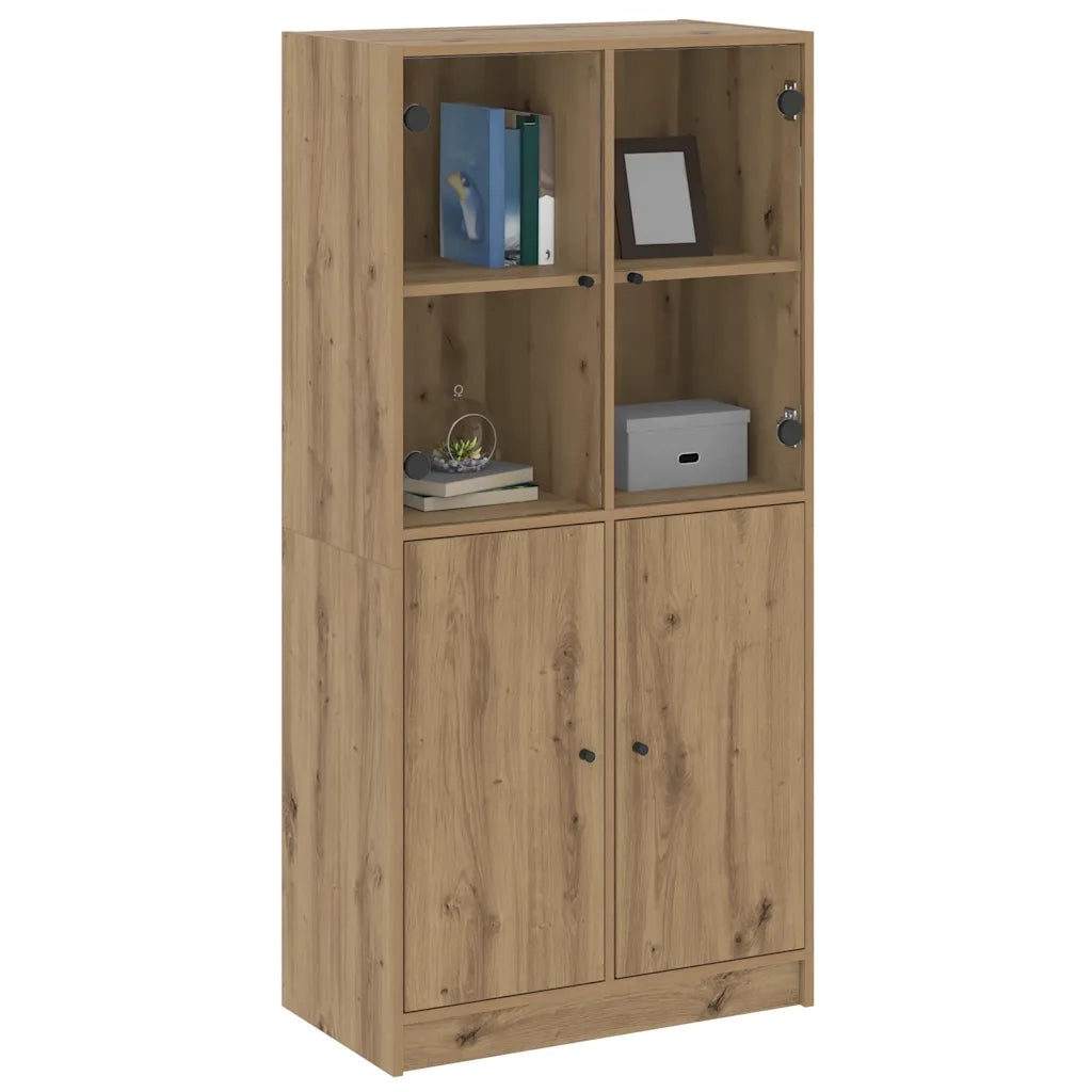 Credenza con Ante Rovere Artigianale 68x37x142 cm Multistrato 3318723