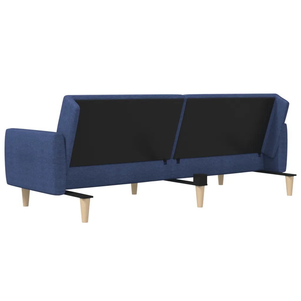 Divano letto | Sof¨¤ letto | Letto singolo a 2 Posti Blu in Tessuto