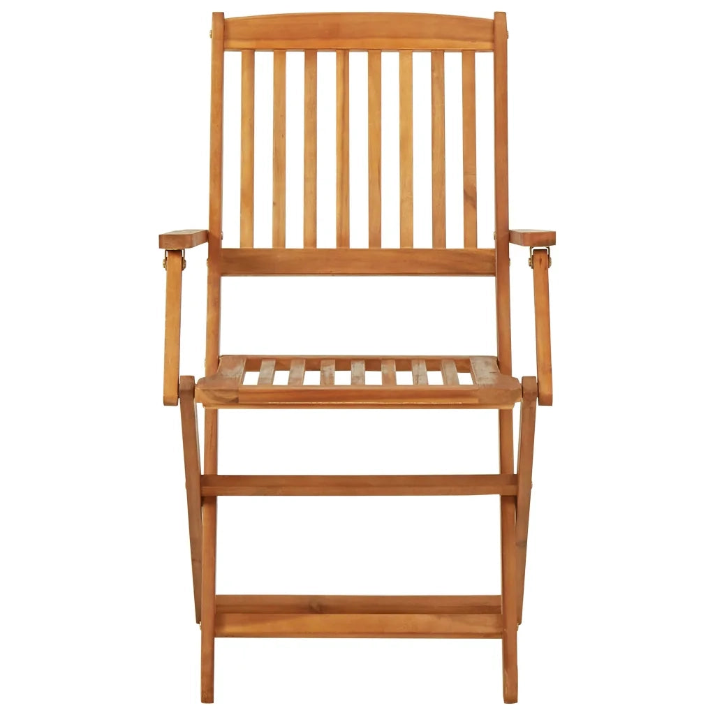 Set da Pranzo da Giardino 3 pz | Set Salotto da Giardino Pieghevole in Massello di Acacia