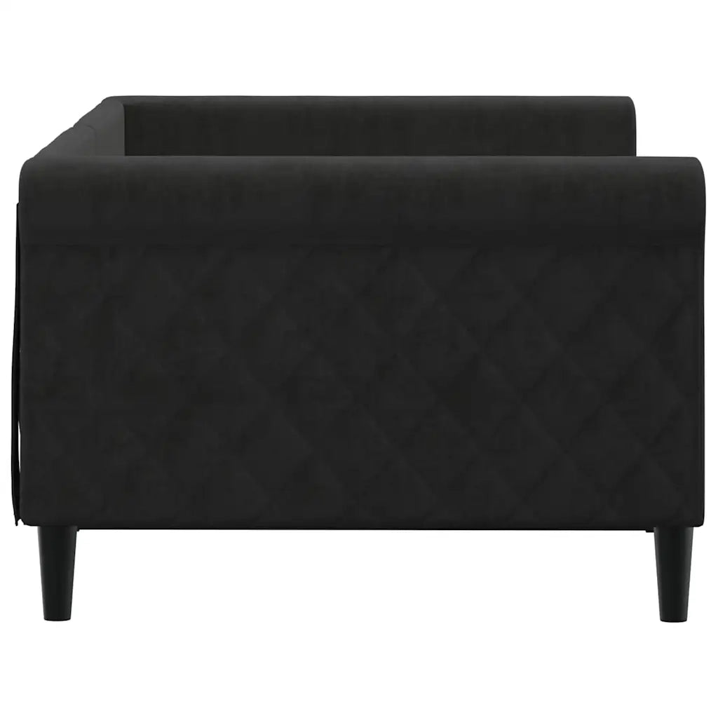 Letto da Giorno Nero 90x190 cm in Velluto 354259