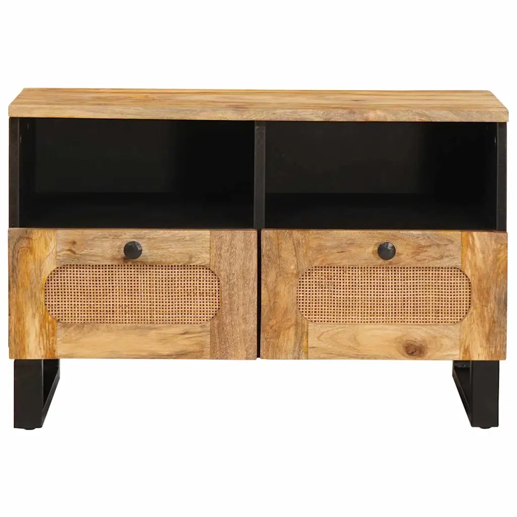 Mobile TV Marrone 70 x 33 x 46 cm Legno di mango massello