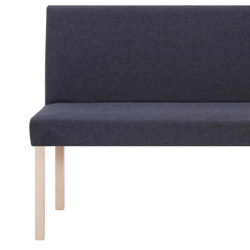 Panca 139,5 cm grigio scuro poliestere 02_0010894