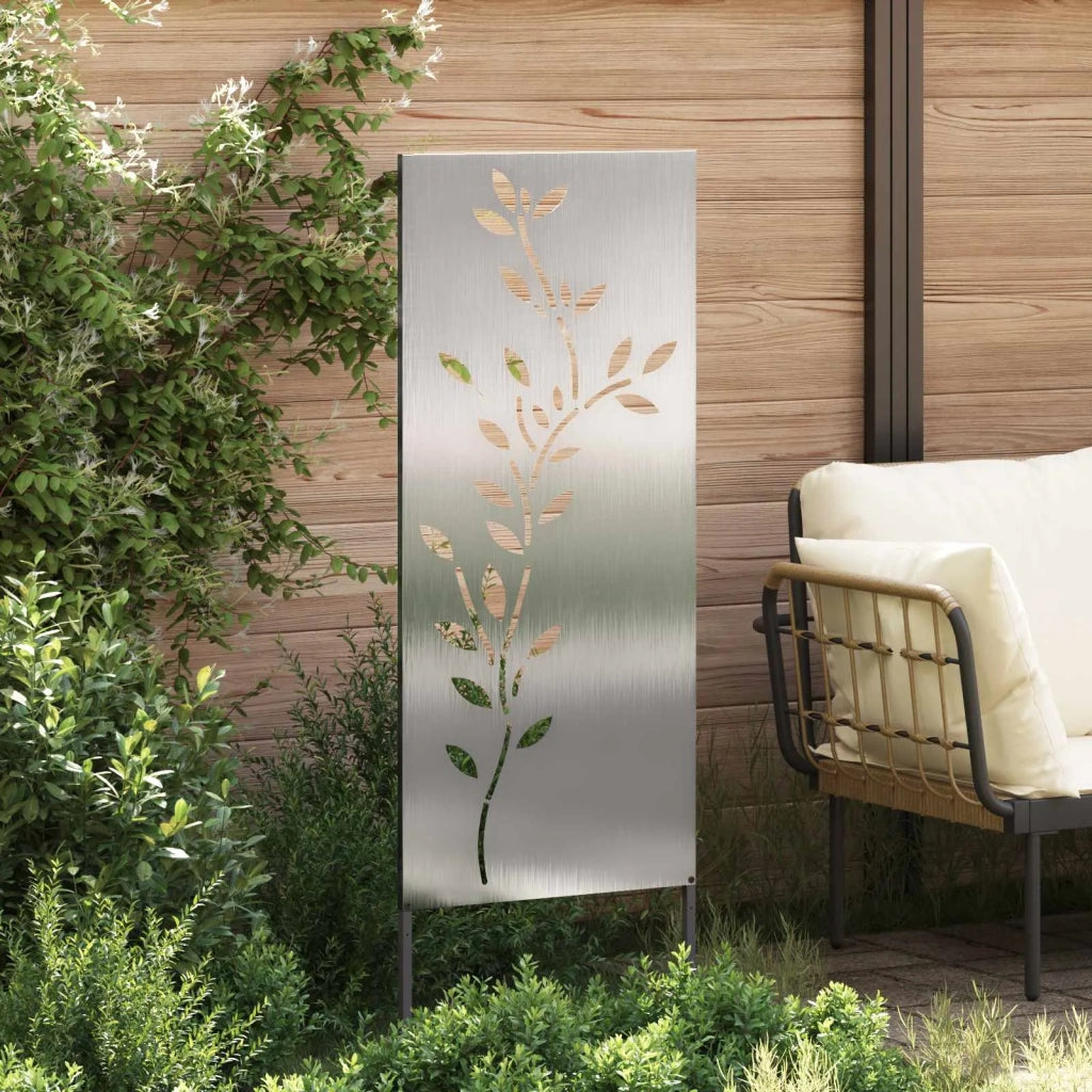 Schermo per privacy in giardino Floreale Argento 50 x 140 cm 876326