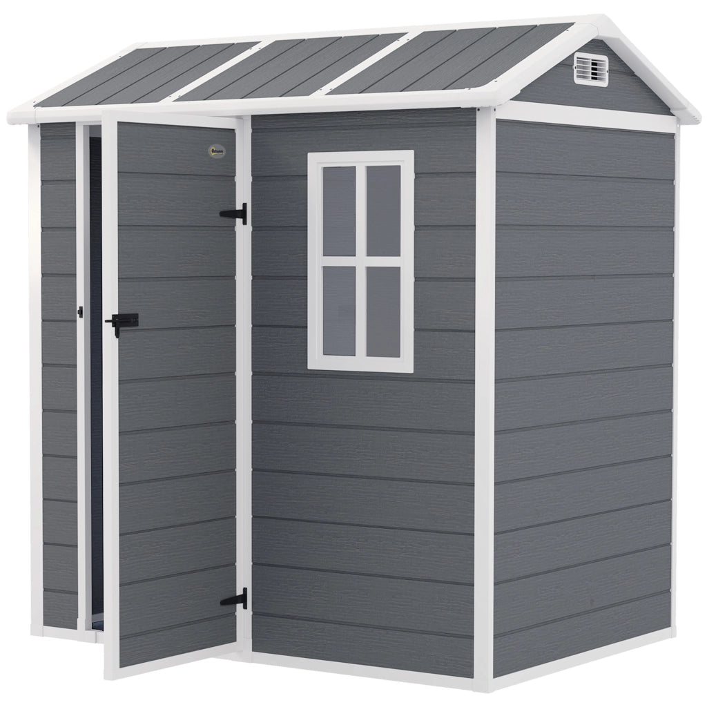 Casetta da Giardino ¨C Zephmum ¨C Grigio, Resina, 120x180x200