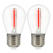Duopack 2 Lampadine LED neon rosse 2200K E27 36V Polux