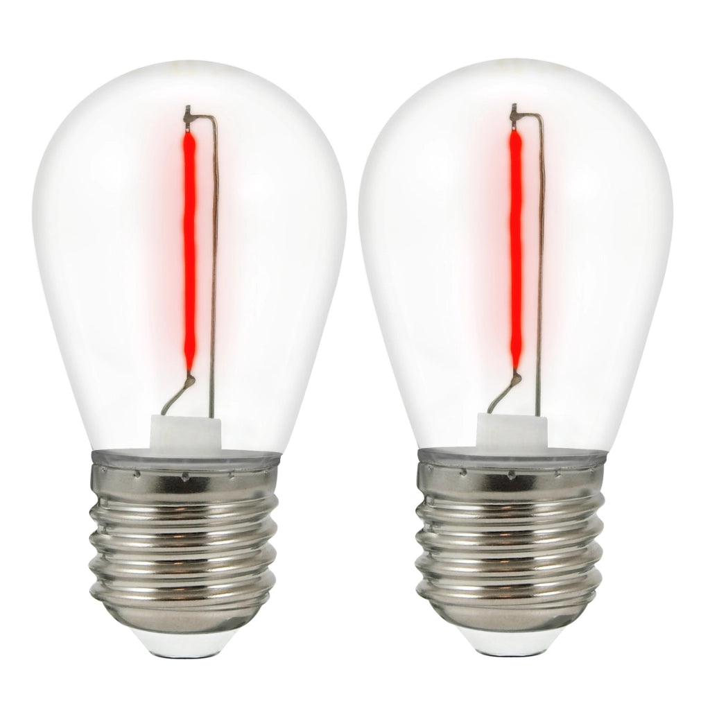 Duopack 2 Lampadine LED neon rosse 2200K E27 36V Polux
