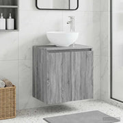 Mobile Lavabo da Parete Sonoma grigio 49,5 x 35 x 63 cm 890388