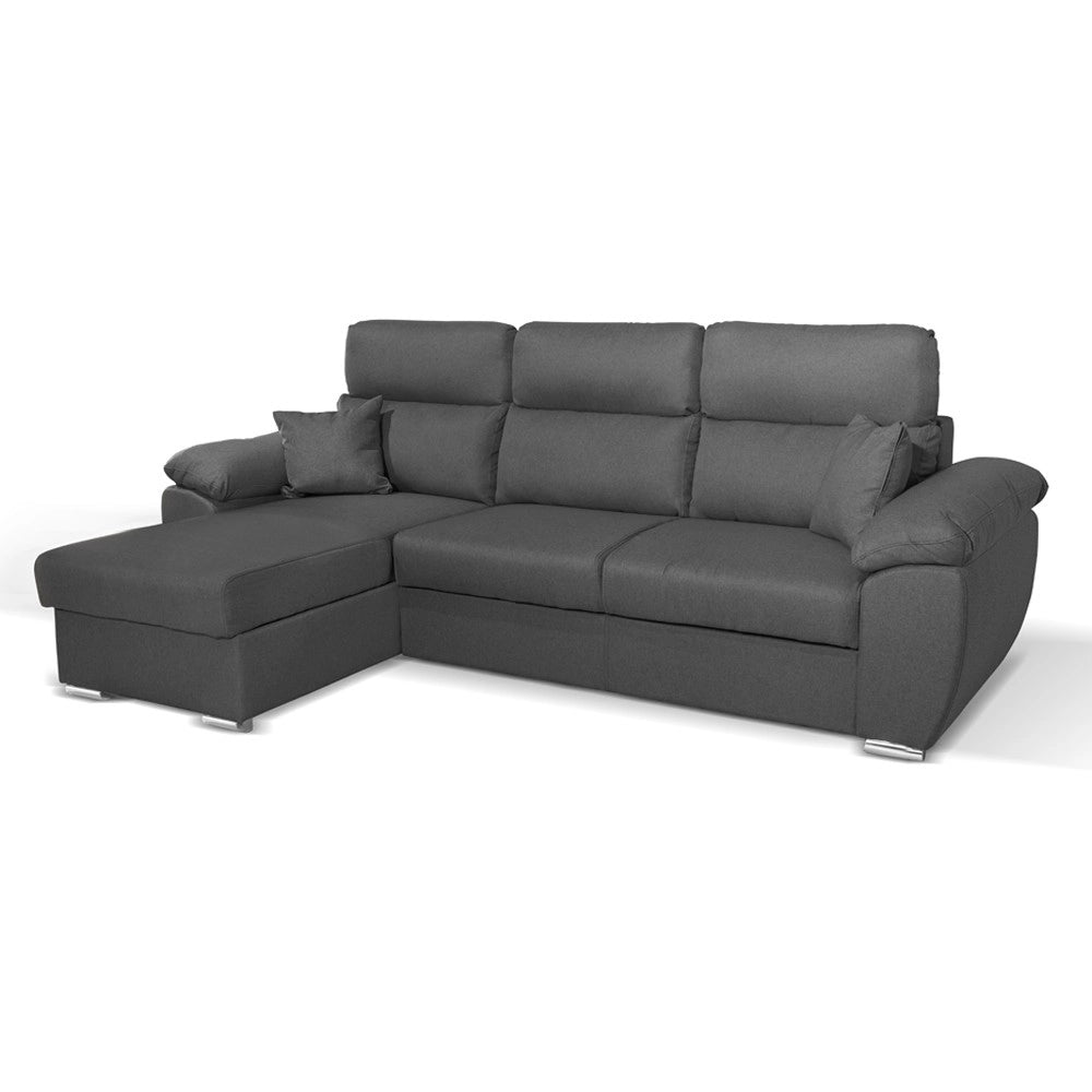 Divano con penisola contenitore grigio ComoII Twist20