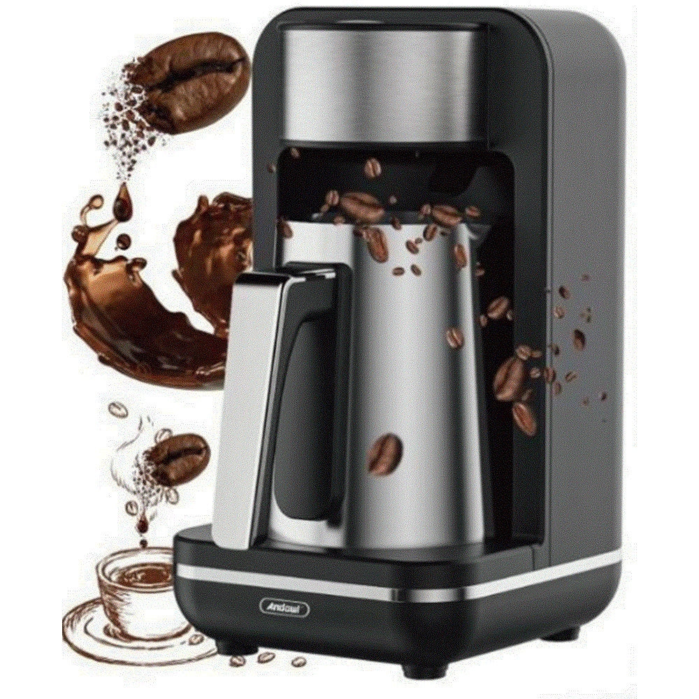 Trade Shop - Macchina Da Caffè Caffettiera Elettrica 120v Capacità 4 Tazze Per Caffè Turco Greco Q-cf89 -