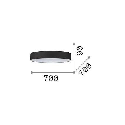 Set Up Paralume Cilindro D70 H09 Bianco Tessuto - Ideal Lux Collezione SET