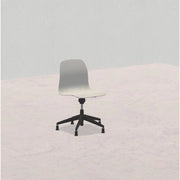 SEDIA PIOPPO H da 40 a 48,5cm, struttura nera con piedini, scocca grigio chiaro SD.GIRO.5f.GC