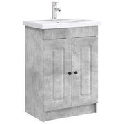 Mobiletto da Bagno | Armadio da bagno sotto il lavello Grigio Cemento