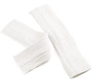 Calzettoni termici a due pezzi - Calze in lana a maglia - Cuffie elastiche - 40 cm - Adatti per autunno/inverno - Nero/ Bianco - Calzettoni per gambe