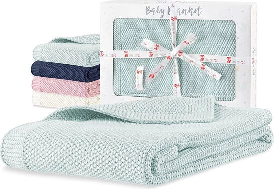 Bambino copripiancetta 80 x 100 cm - 100% Coton organico in turquesa - Accessorio perfetto per bambini