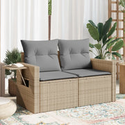Divano da Giardino con Cuscini a 2 Posti Beige in Polyrattancod mxl 87105