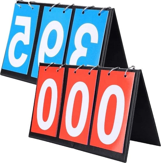 Due tavoli da flip score per tavolo da pranzo - Tabelloni da gioco per competizioni sportive all'aperto e all'interno - Pallacanestro calcio nuoto pallavolo hockey snooker cricket Padel Tabellone da flip score