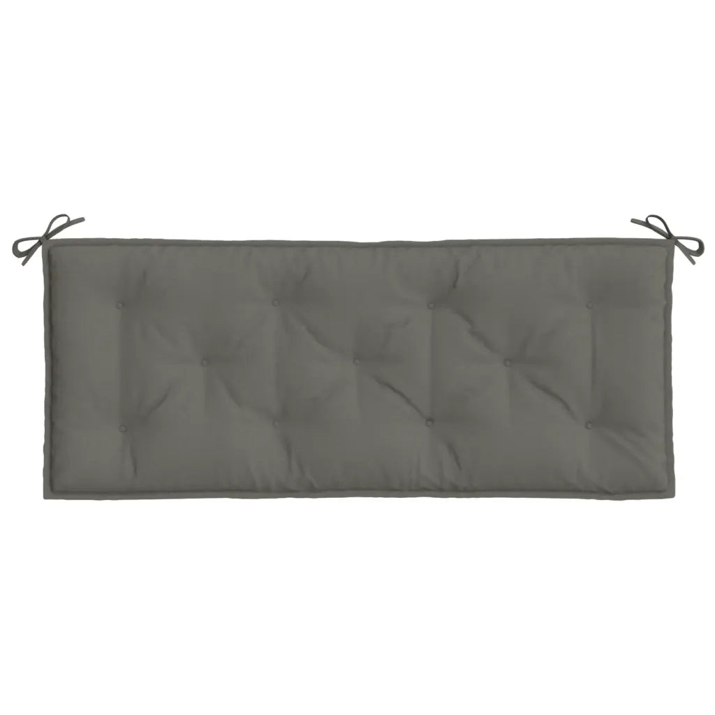 Cuscino Panca Giardino Grigio Scuro MÃ©lange 120x50x7 cm Tessuto