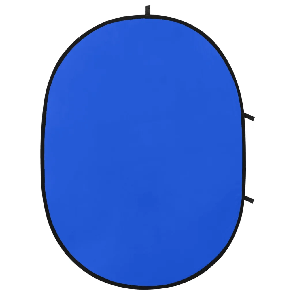Fondale Ovale 2 in 1 Studio Fotografico Verde e Blu 200x150 cm 190250