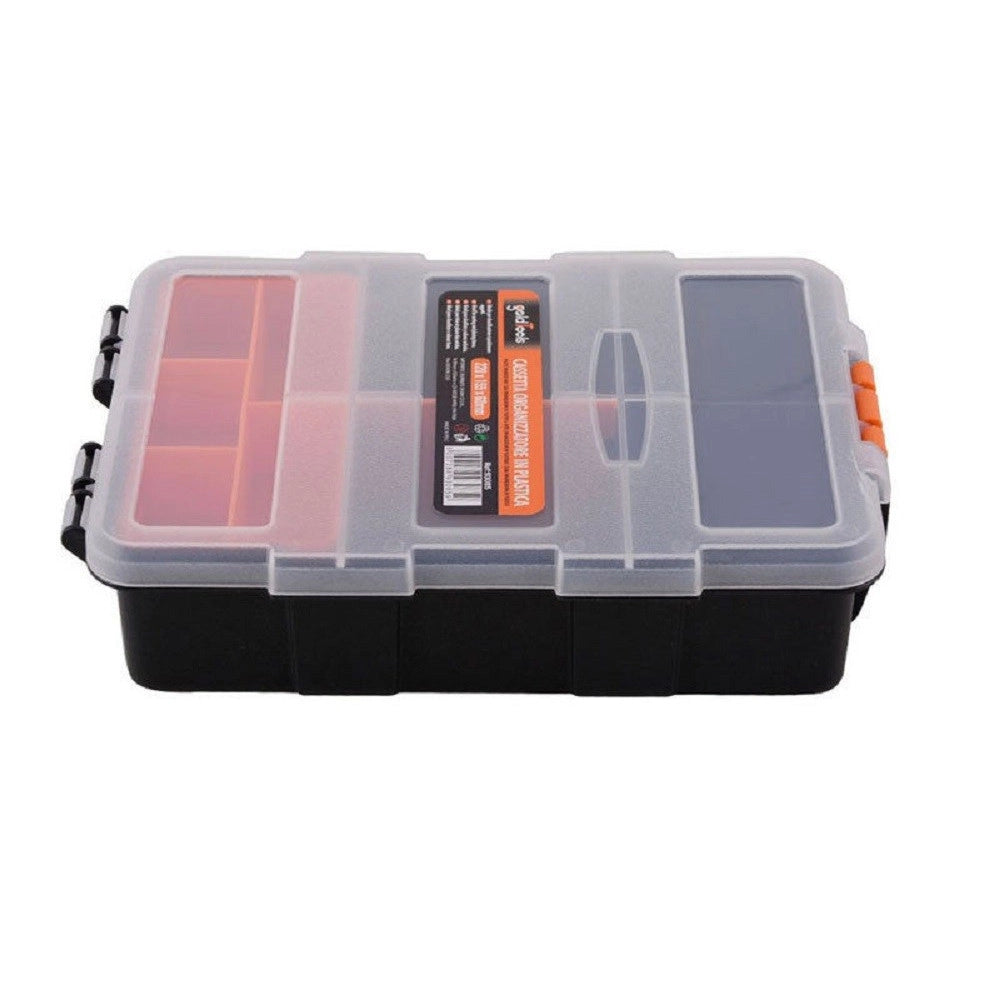 Trade Shop - Valigetta Cassetta Porta Attrezzi E Minuteria Organizer 220x155x60mm 9 Scomparti -