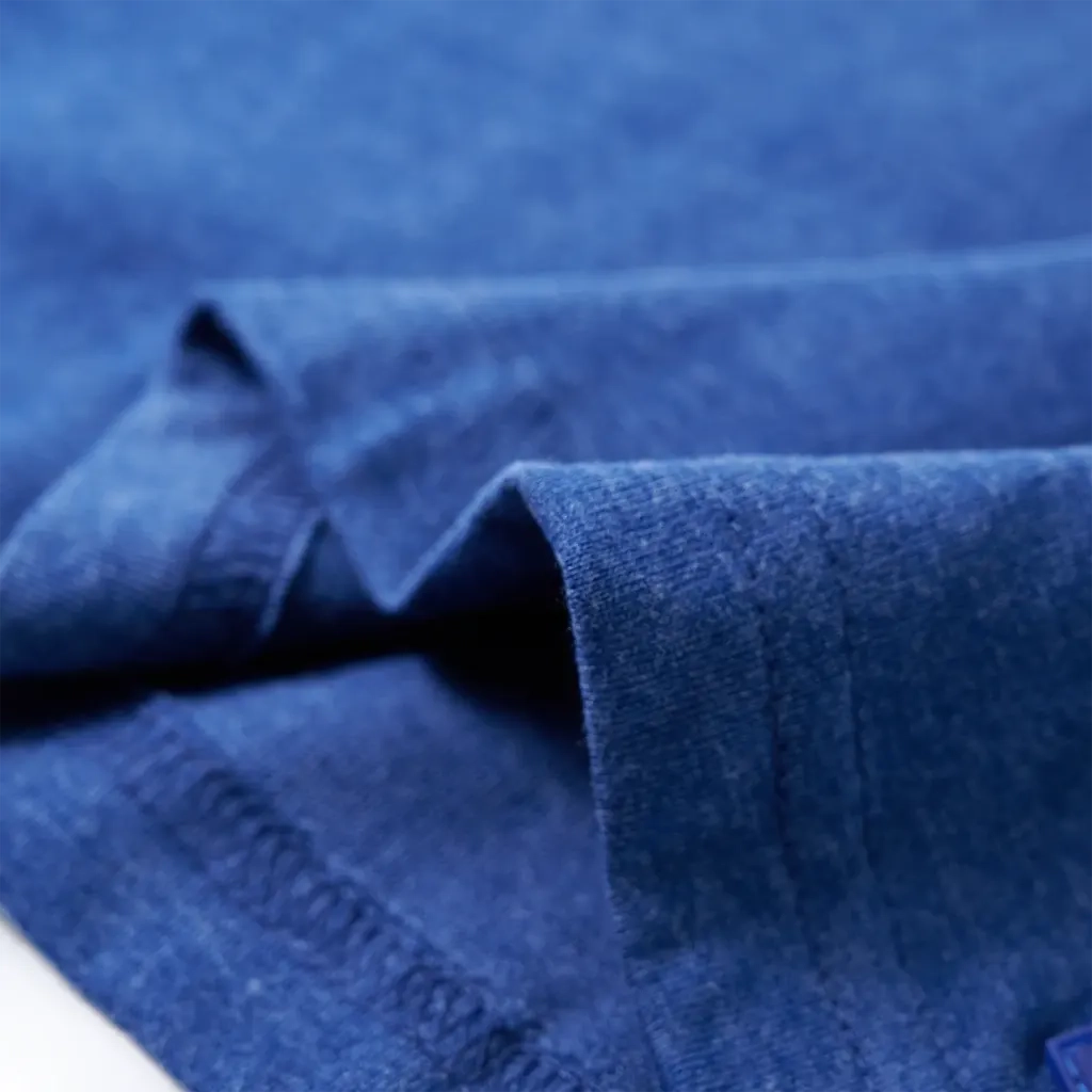 Maglietta da Bambino Blu Scuro Mélange 140 12243