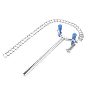 Fermo catena adattabile in acciaio inossidabile per laboratorio - Idoneo per bicchieri da laboratorio da 80-150 mm - Utilizzo duraturo in laboratorio - Fermo catena per laboratorio