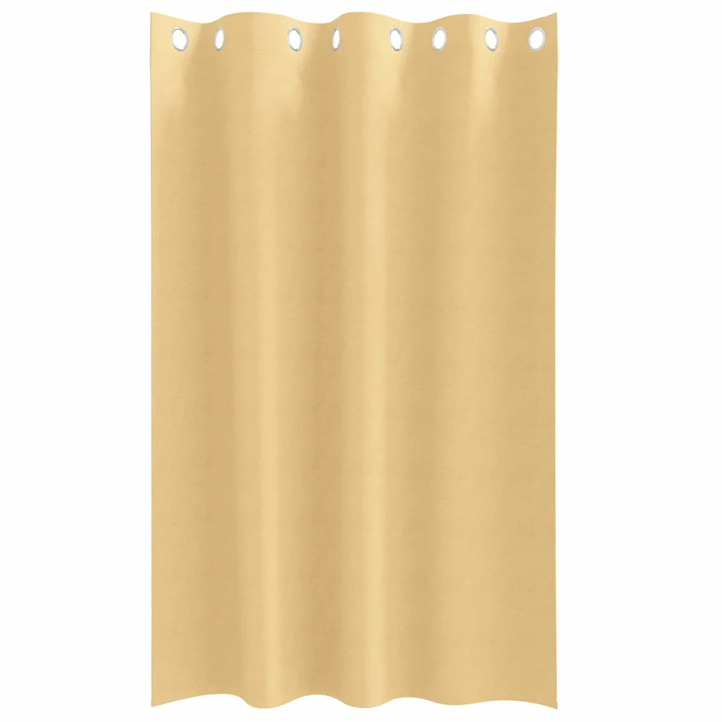 Tende Blackout con Anelli 2 pz Beige 175 x 140 cm Poliestere 4107314