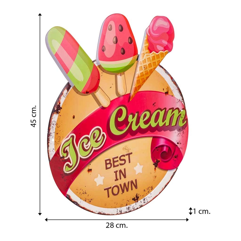 Placca in metallo rossa 38x45x1h