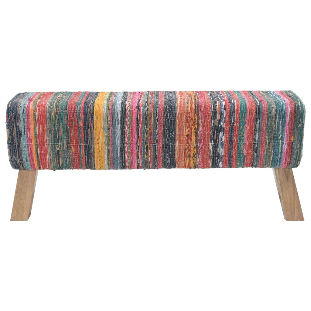 panchina 110 x 30 x 45 cm Pelle Vera Multicolore 42042117