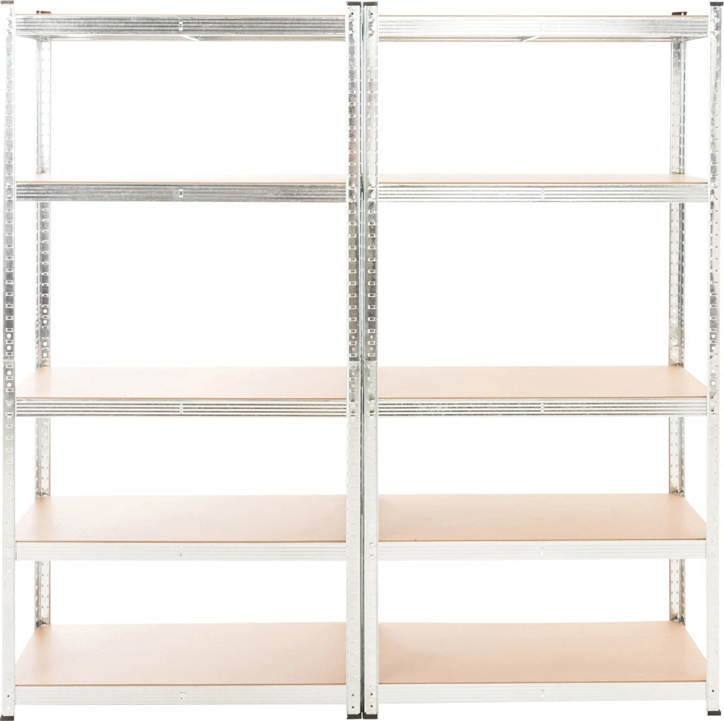 Doppio Scaffale Magazzino Alta Portata 875 KG argento