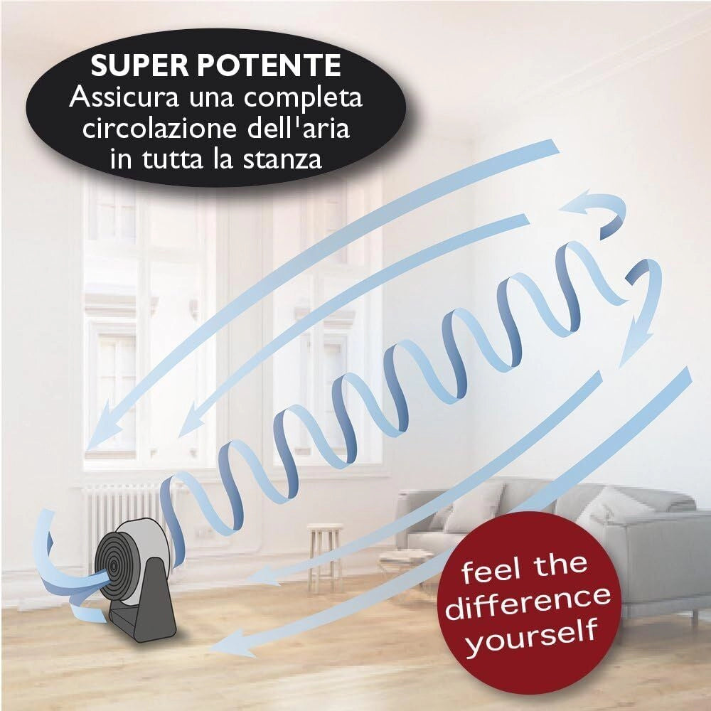 Macom ventilatore a doppia oscillazione automatica modello 993 per climatizzazione e comfort ottimale in ogni ambiente