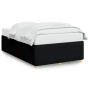 Letto matrimoniale | Letto per adulti | Giroletto senza Materasso Nero 120x200 cm Tessuto