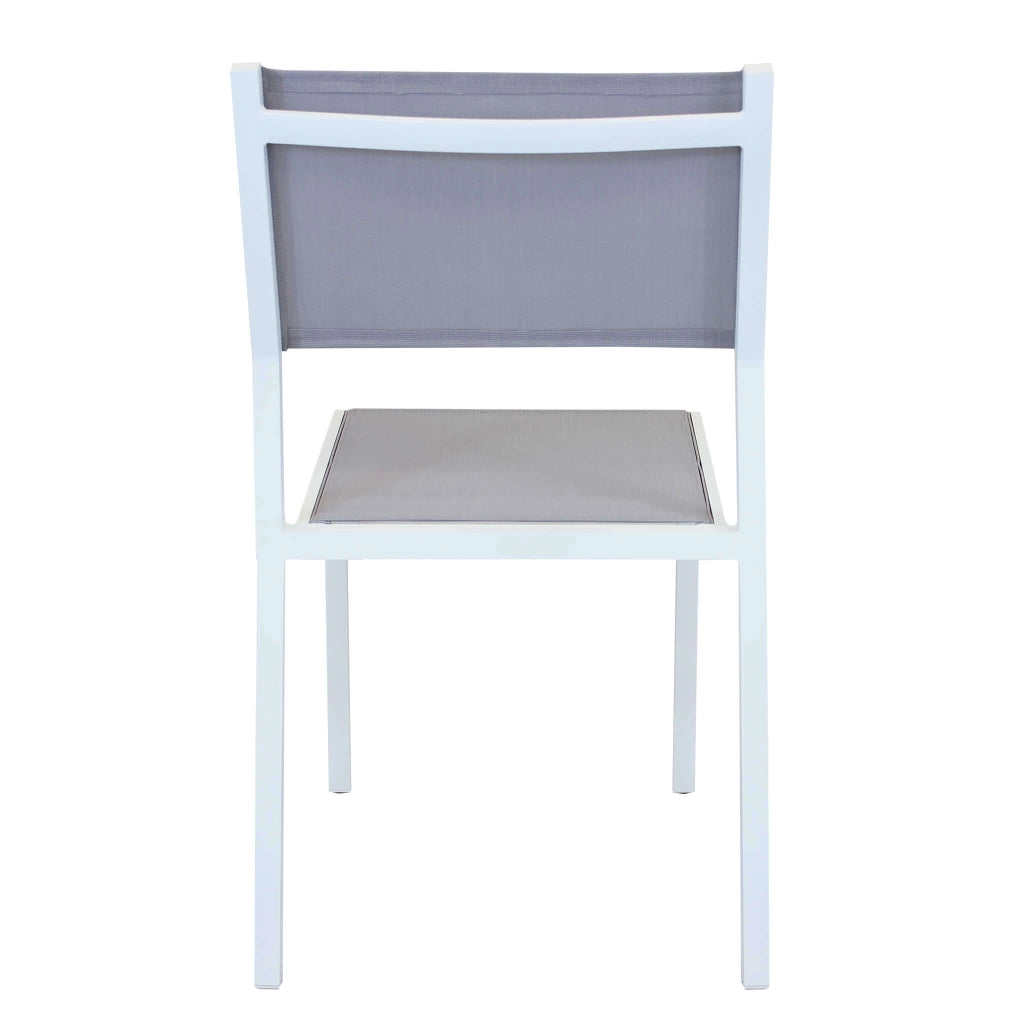 Sedia da Giardino Impilabile in Alluminio Textilene cm 46x57x85 - LEX