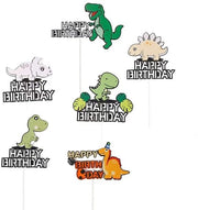 Decorazioni per Cupcake Dinosauri - Decorazioni per Festa di Compleanno - Decorazioni per Dolci - 6 Pezzi - Sicure e Non Tossiche