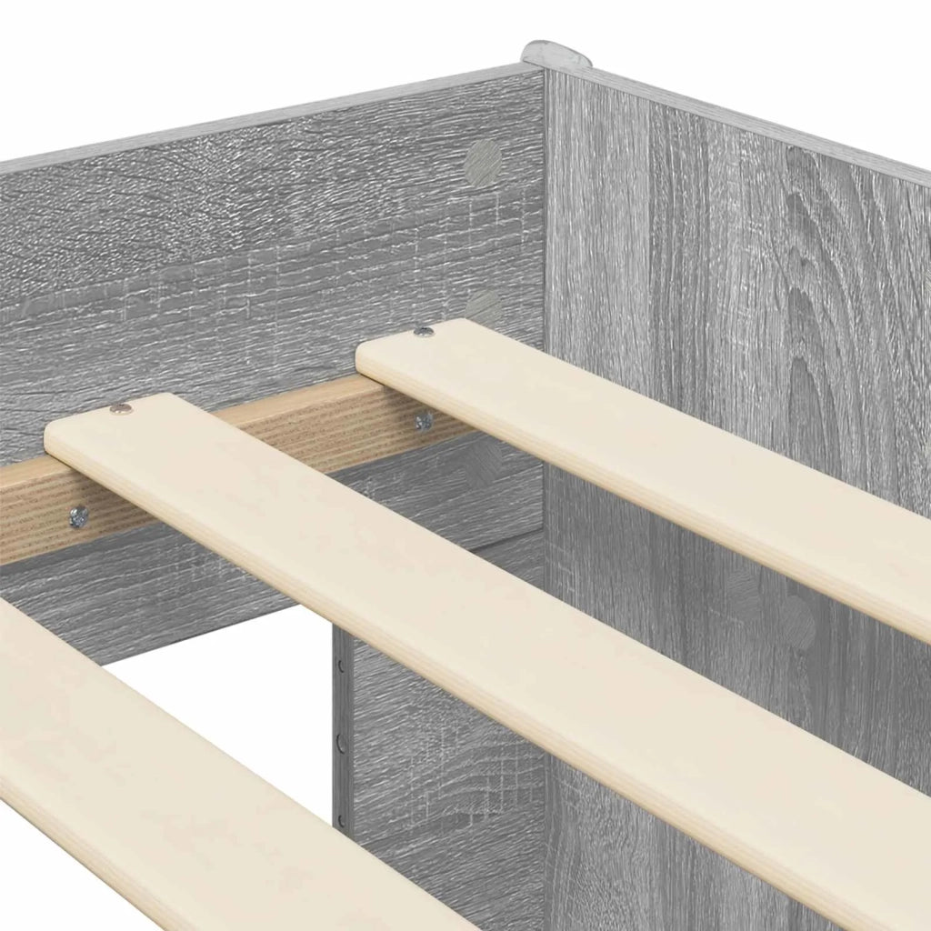 Struttura per Letto per Bambini con Ripostiglio Sonoma grigio 3422616