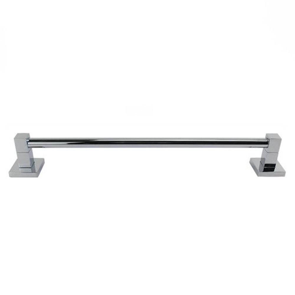 Trade Shop - Porta Asciugamani Asciugamano Acciaio Bagno Fissaggio Parete 40 Cm Square 59190 -